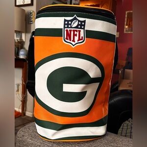 NFL Green Bay Packers Orange and Green Insulated Cooler with Strap